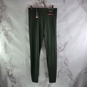 Miraclesuit Leggings Womens XL Green Athleisure High Rise Tummy Control NEW